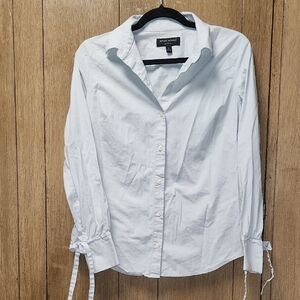 White Button-Up Shirt by Banana Republic